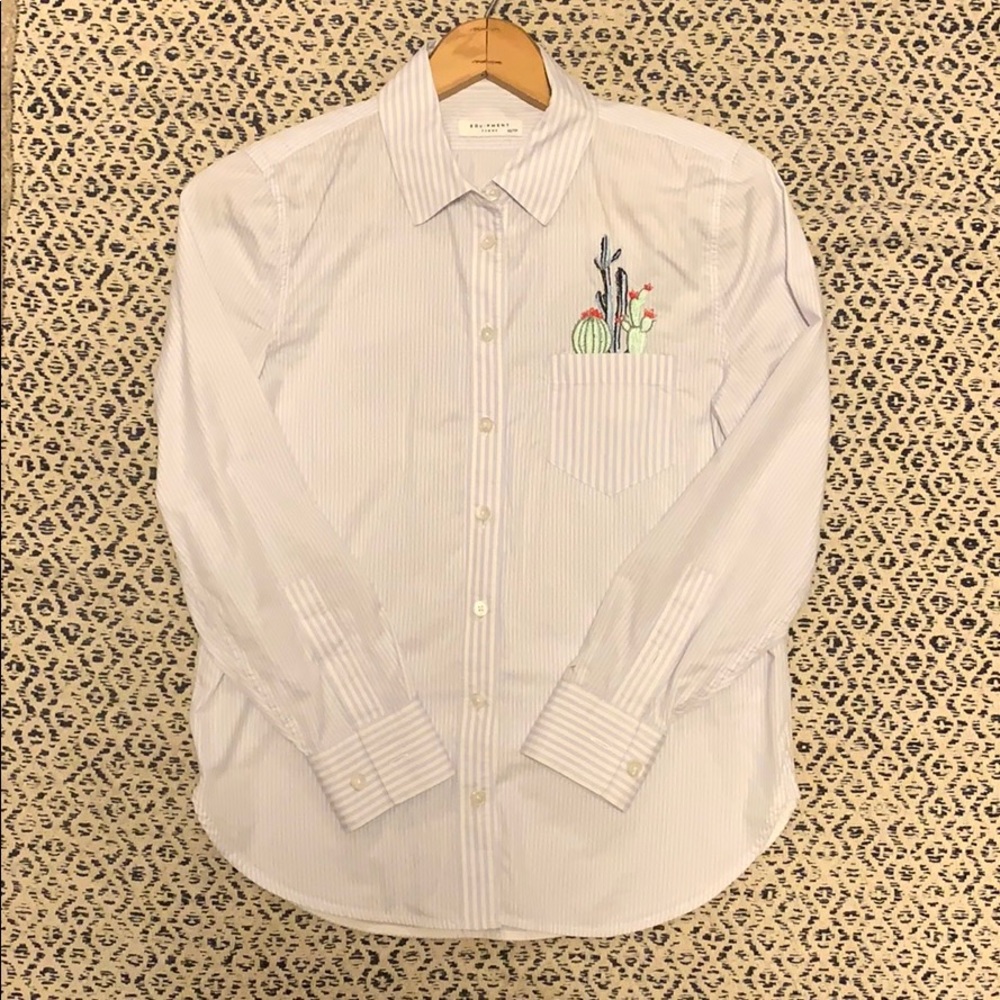 EQUIPMENT button down with pocket detail